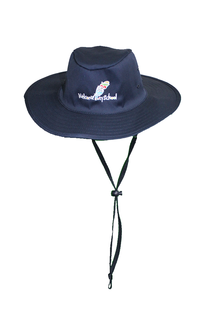 Welcome Bay School Slouch Hat Navy