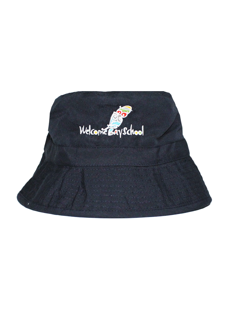 Welcome Bay School Bucket Hat Dark Navy